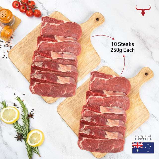 Ajman - 10 steaks offer AUS Grass-Fed Beef Ribeye