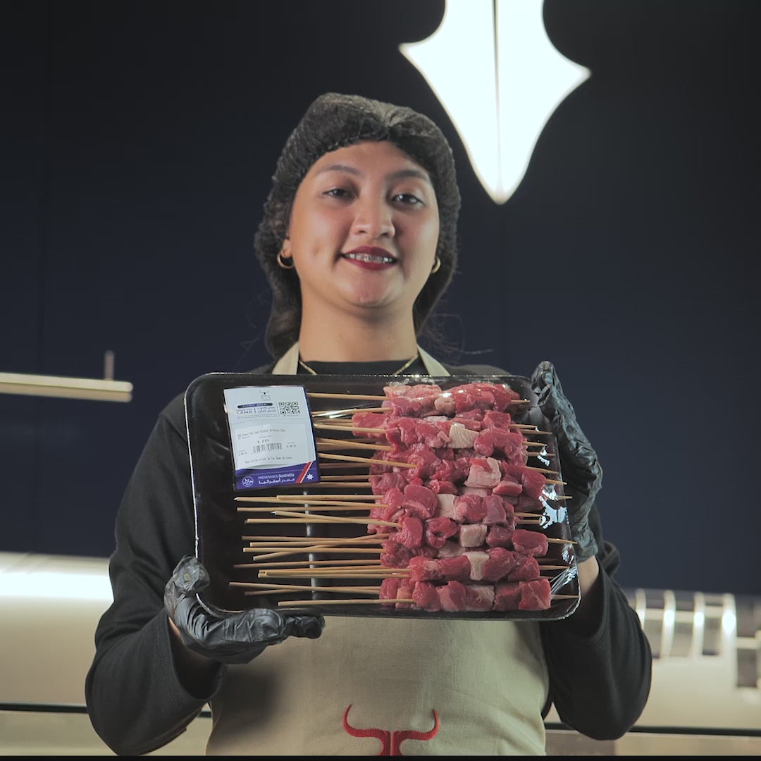 AUS Grass-Fed Lamb Mishkak Barbecue Cubes Skewers