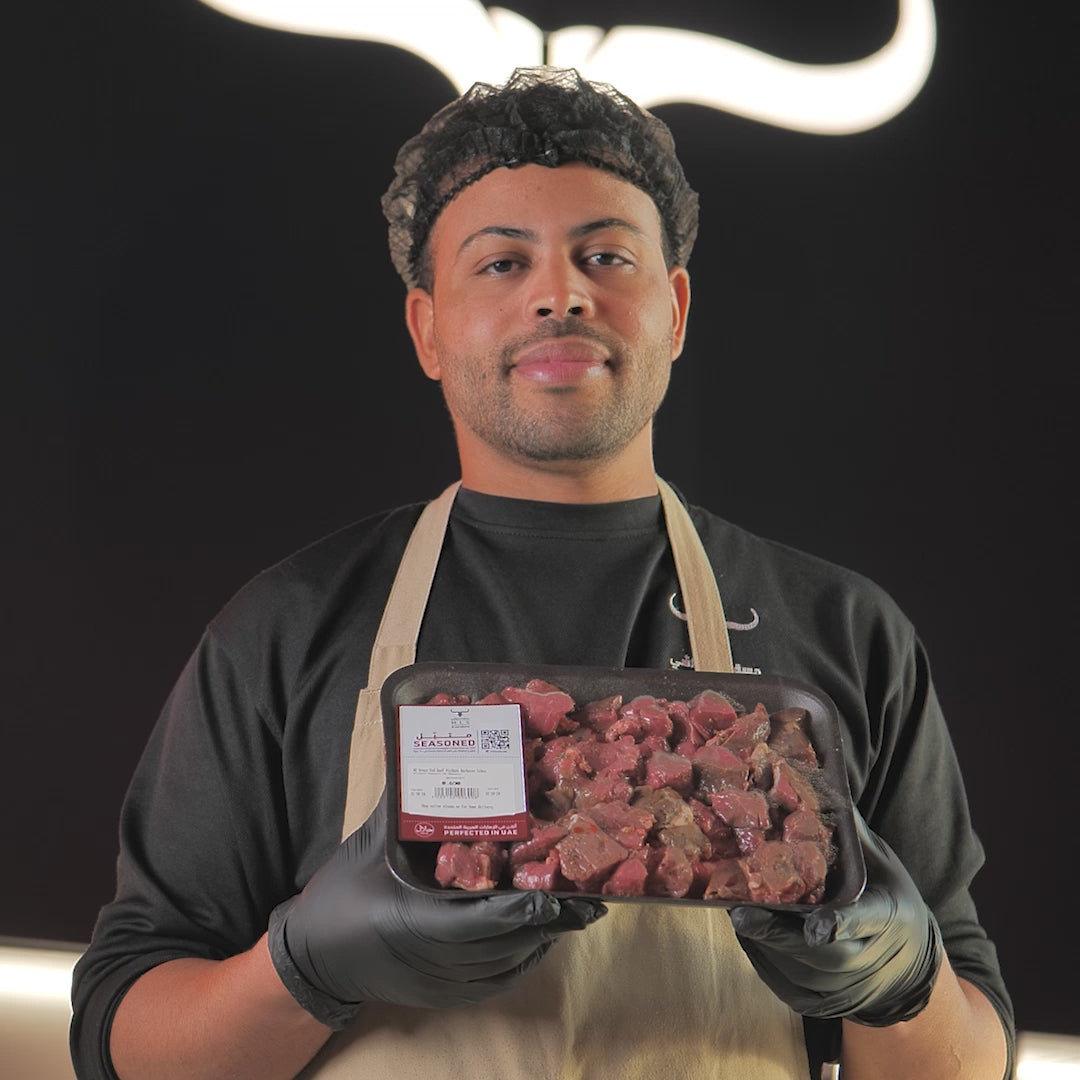 Seasoned NZ Grass-Fed Beef Mishkak Barbecue Cubes Skewers
